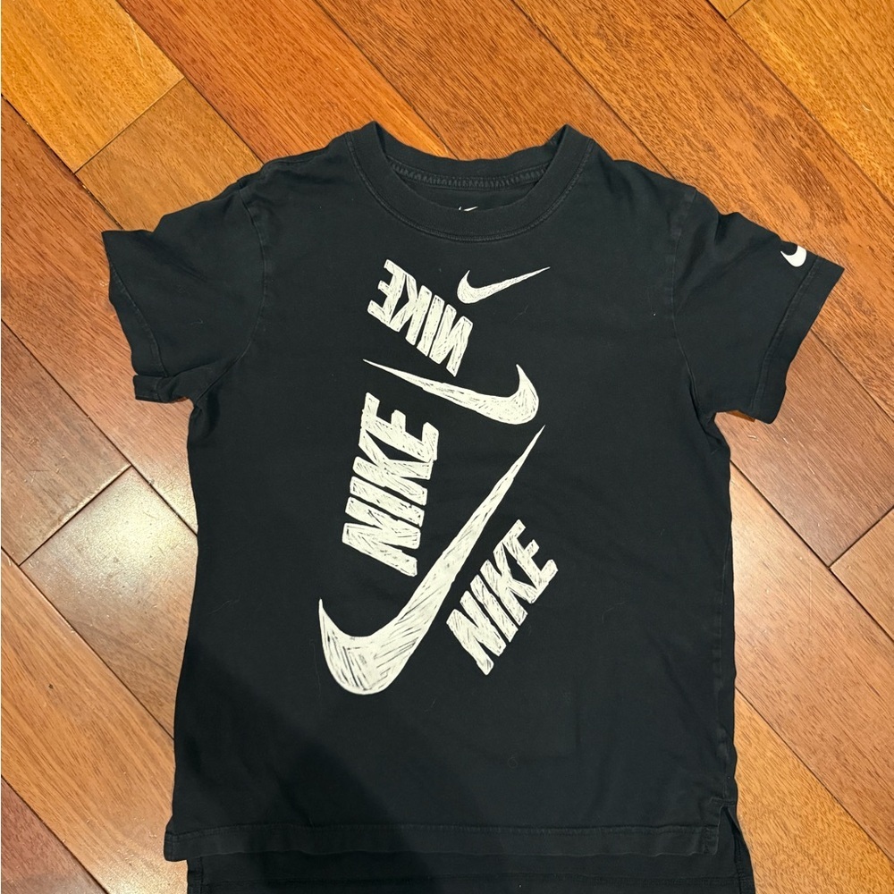 Nike Kids Black and White Graphic Tee